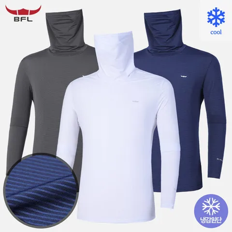 BFL 남성 쿨가드 기능성 냉감 마스크넥 긴팔 티셔츠(M7ST52)