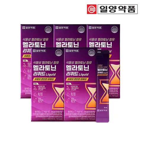 일양약품 마시는 식물성 멜라토닌 2mg 액상 5박스 타트체리