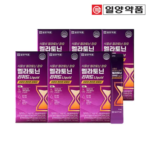 일양약품 마시는 식물성 멜라토닌 2mg 액상 6박스 타트체리