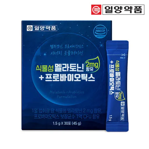 일양약품 식물성 멜라토닌 타트체리 프로바이오틱스 유산균 30포