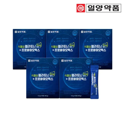 일양약품 식물성 멜라토닌 타트체리 프로바이오틱스 유산균 5박스