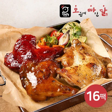 [오빠닭] 오븐구이 통닭다리 3종 16팩
