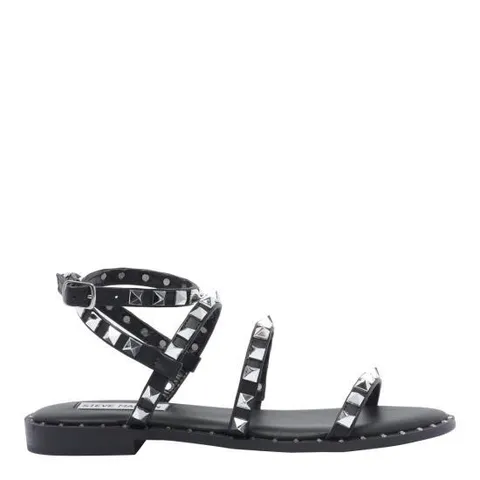 스티브매든 샌들 TRAVEL BLACK BLACK Black