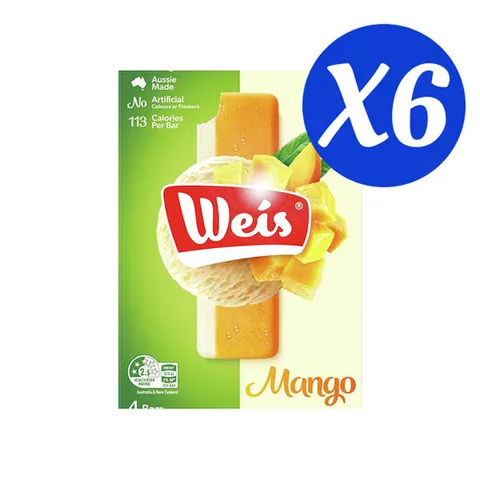 바이스 아이스크림 바 망고 크림 280ml 4팩X6개