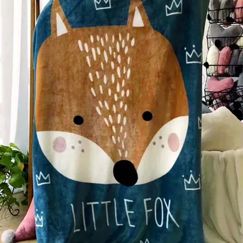 리틀 폭스 극세사 밍크 이중 양면 담요 블랑켓 무릎담요 이불 100x140cm 극세사담요 무릎담요 블랭킷 대형담요 소파담요 두꺼운담요 밍크담요