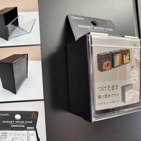 [반려] 자석 수납함 냉장고 정리함 다용도 벽걸이 공간활용 마그네틱 투명 서랍 데스크 사무실 화장대 주방 책상