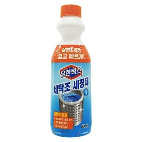 세탁기세척 유한락스 세탁조 세정제 크리너 세탁기 청소 500ml