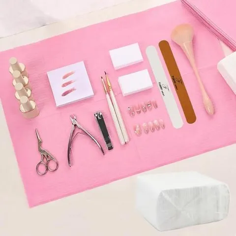 젤네일 네일아트 일회용 방수 네일작업패드 2종 125매 세트