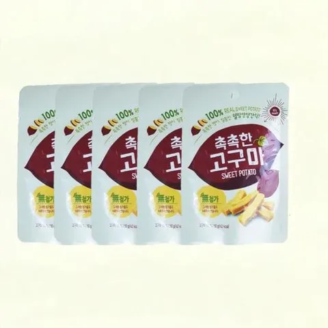 군고구마말랭이 촉촉한 고구마 x 5봉 영양간식 사무실간식 50g