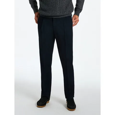 [다니엘크레뮤] 라이크라 컴포트 밴딩 슬랙스(다크 네이비)