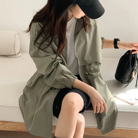 H스타일(DK)모던트렌치야상JP 봄 여성 점퍼 JP 야상