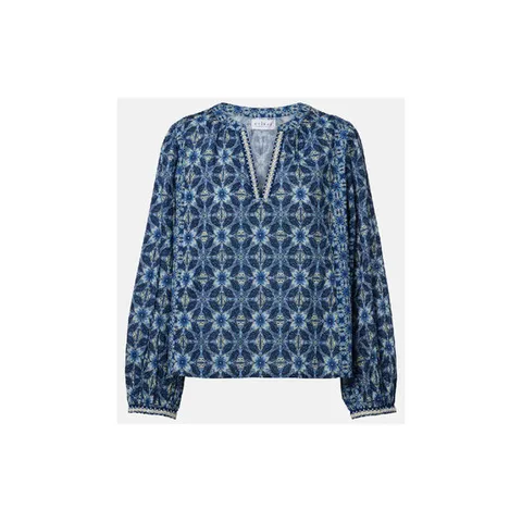26 FW 벨벳 Claudie 프린트 코튼 블라우스 TP573316167