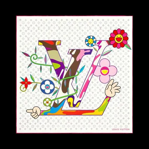 루이비통 스카프(방도) LV x TM 모노그램 슈퍼플랫 스퀘어 90 M96097