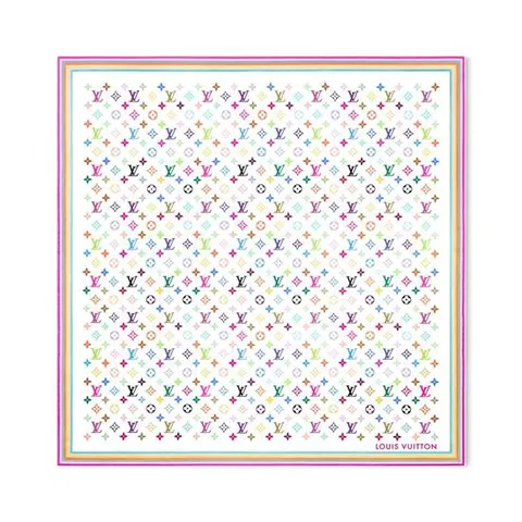 루이비통 스카프(방도) LV x TM 모노그램 멀티컬러 스퀘어 90 M94967