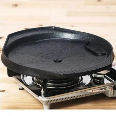 [주방] 삼겹살 원형 불판 그릴 팬 고기 구이용