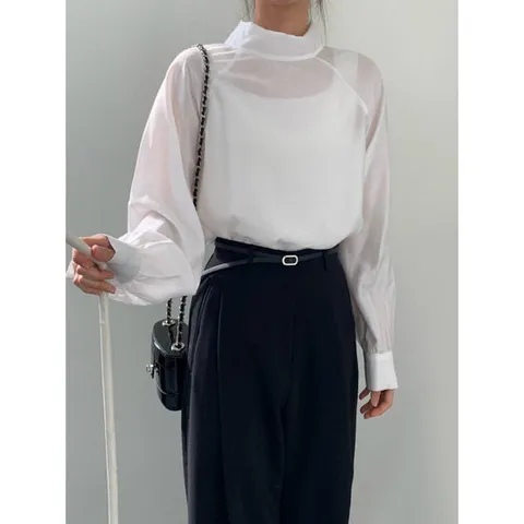 [헤레이스]리유 스카프 블라우스_YMSH26SS190