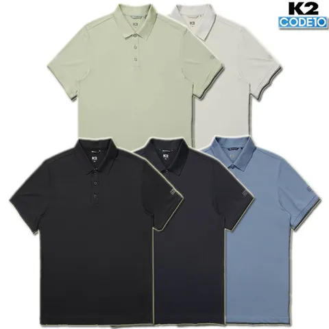 [ 롯데백화점 ][택가 99,000D원]K2 남성 여름 코드텐 ICE 폴로 KMM24249 JS