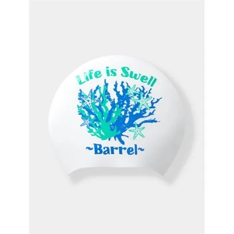 배럴 코랄 롱헤어 스윔 캡 화이트 B5SUASC013WHT 404646