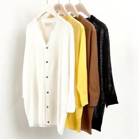 [강물처럼]빅사이즈브이가디건 0314L505 이지썸머가디건 RM (357