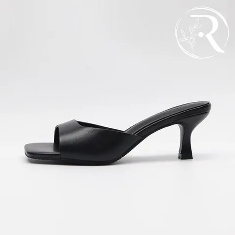 [디자이어로즈][디자이어로즈] 여성 소가죽 스퀘어토 뮬힐 여름