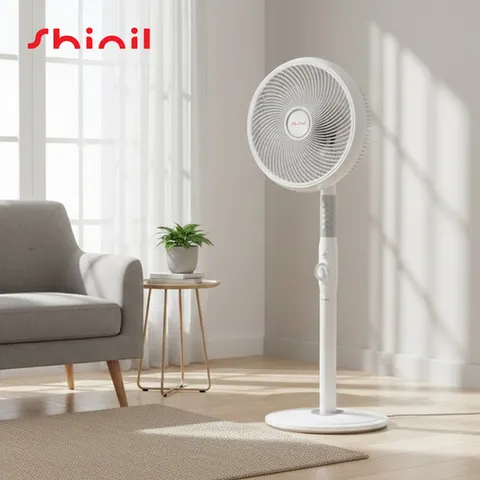 [써큘레이터망으로 멀리까지 퍼지는 바람] 신일 14인치 스탠드형 키높이 선풍기 SIF-P28PWS
