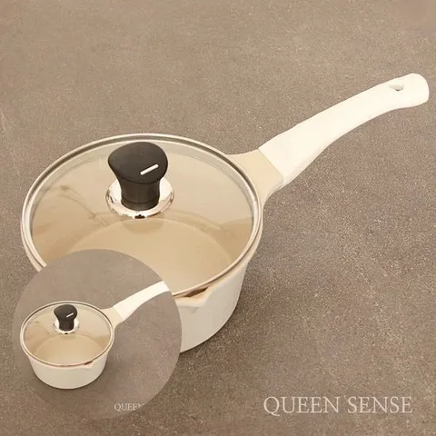 통주물 IH 라면냄비 아이보리 손잡이냄비 주방냄비