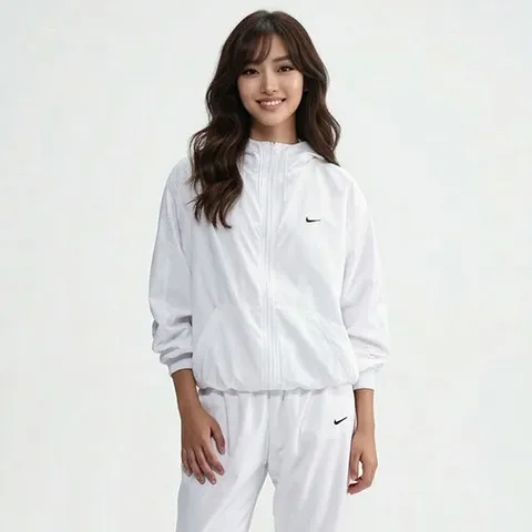 나이키 우먼 클래식 우븐 UV 프로텍션 후드 자켓 FV6299-100