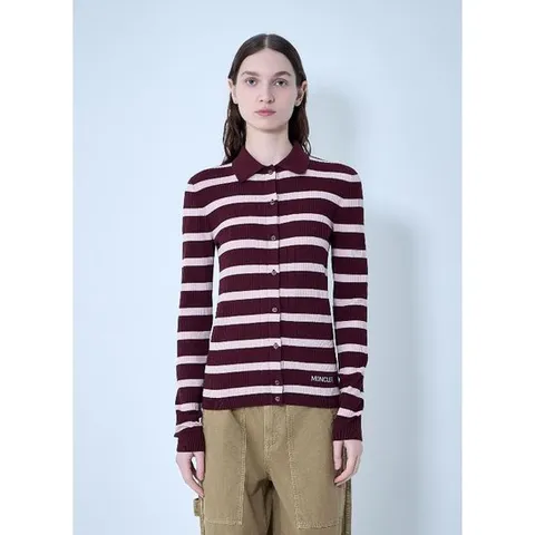 몽클레어 골지 니트 스트라이프 가디건 L1093 9A00004 M9371 P4