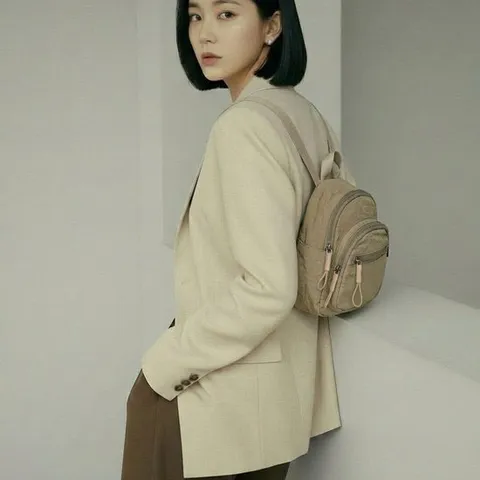 [블로썸스틸]대학생 직장인 출근 나일론 미니 백팩