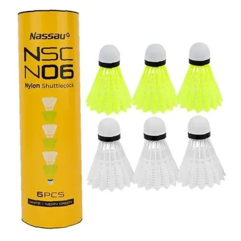 JMds 낫소 배드민턴셔틀콕 셔틀콕 나일론 (옐로우.화이트) (N06)