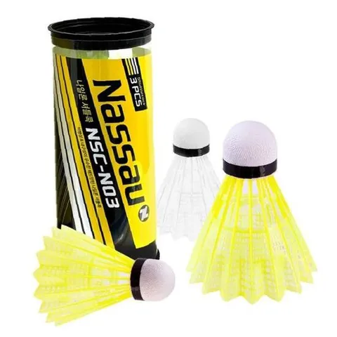 JMds 낫소 배드민턴셔틀콕 셔틀콕 나일론 (옐로우.화이트) (N03)