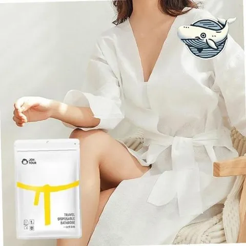 여행용 일회용 가운 화이트 온천 호텔 편안한