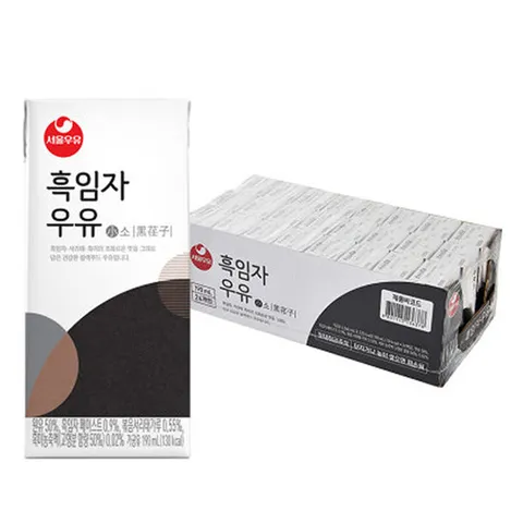 서울우유 흑임자우유 190mlx24개