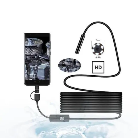 누수 관리사무소 C타입 HD 내시경카메라 스마트폰 하드웨어 강선 10M