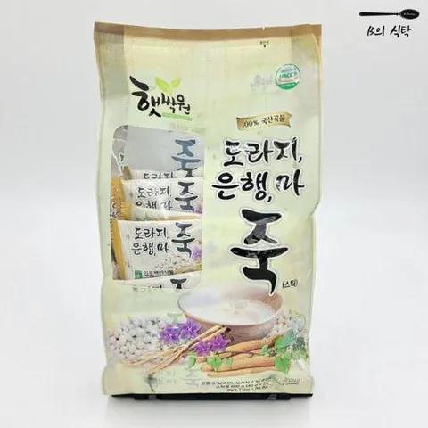 도라지 B의식탁 마 간편 아침 식사 메뉴 대용 죽