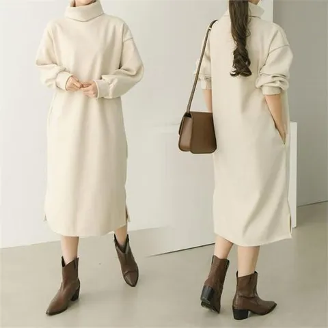 [강물처럼]위쉬몰 TM 울터틀넥트임원피스(B256H012) 빅사이즈 (6