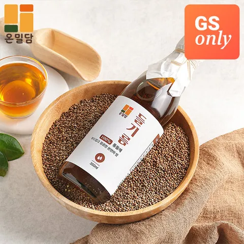 온밀담 1회 착유 들기름 350ml x 2병/ GS단독