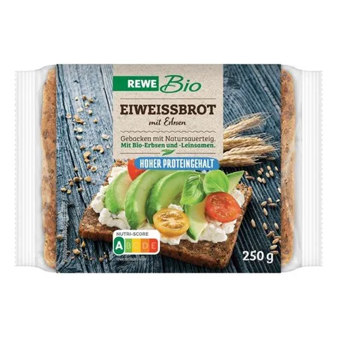 레베 REWE 완두콩 단백질 빵 친자연 250g