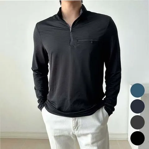 냉감 등산복 남자 긴팔 여름 시원한 티셔츠 반집업