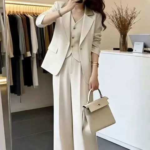 [아리엘스타일]세련무드 하객룩 오피스룩 미엘린쓰리피스