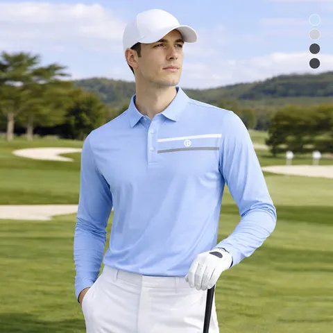 [데니스골프] 26SS신상 남성 냉감 쿨에어 시그니처 긴팔카라티_NARMMTS021