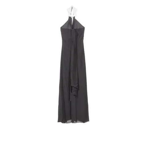 칼라거펠트 롱 원피스 245W1302 999 black NERO