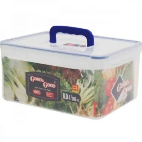[키친] 밀폐용기 8L 냉동밀폐용기 사각플라스틱용기