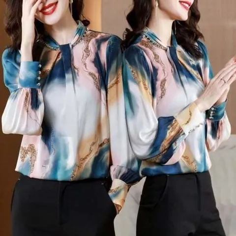 한색상 블라우스 7142 블리딩 CESS