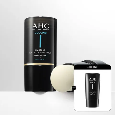 AHC 마스터즈 아이시 젤리 선스틱 14g 2개+(증정)톤업선세럼 10ml 1개