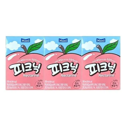 팩음료 피크닉 천도복숭아 (3개) 200ml