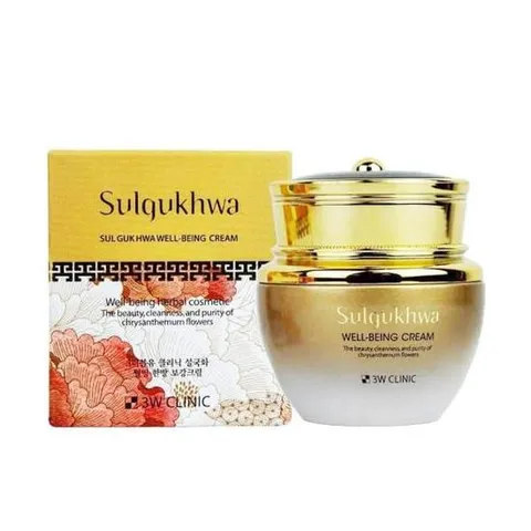 주름개선 설국화 웰빙 한방 보강 보습 크림 3W클리닉 60g