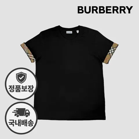 버버리 여성 반팔티 81042911 MAUD 모드 블랙