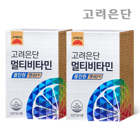 고려은단 멀티비타민 올인원 맨 60+ (60세 이상 남성) 60정 X 2개