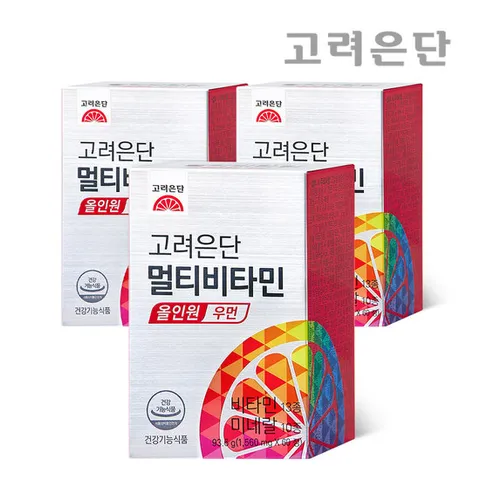 고려은단 멀티비타민 올인원 우먼 60정 X 3개